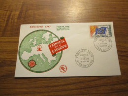 FDC - 1er Jour - France - 1965 - Conseil De L'Europe - 1960-1969