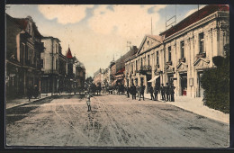 AK Piestany, Strassenpartie Mit Passanten  - Slovakia