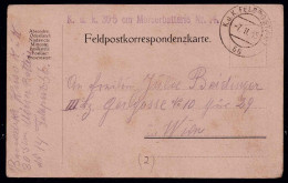 Feldpostkorrespondenzkarte Der K.u.k. 30'5 Cm Mörserbatterie Nr. 14 Vom 7.II.15 - Feldpostamt 56 - Other & Unclassified
