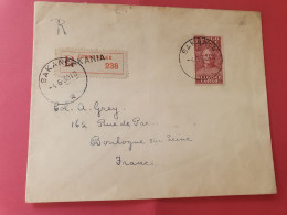 Congo Belge - Enveloppe En Recommandé De Sakania Pour La France En 1930 - Réf 3562 - Cartas & Documentos