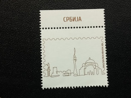 Stamp 3-14 - Serbia 2023 - VIGNETTE- Philatelic Exhibition Balkanfila XIX Sheetlet 2 Copper - Serbia