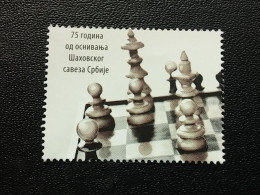 Stamp 3-14 - Serbia 2023 - VIGNETTE - 75 Years Since The Foundation Of The Chess Federation Of Serbia - Serbia