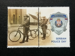 Stamp 3-14 - Serbia 2022 - VIGNETTE - Serbian Police Day - Serbie
