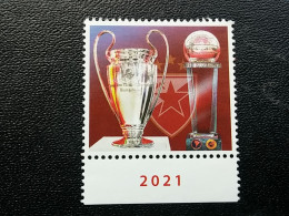 Stamp 3-14 - SERBIA 2021 - Red Star’s Family , VIGNETTE, FOOTBALL, La Famille De L'Étoile Rouge, - Serbie