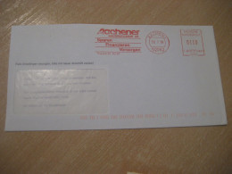 AACHEN 1999 Aachener Building Society Meter Mail Cancel Cover GERMANY - Covers & Documents