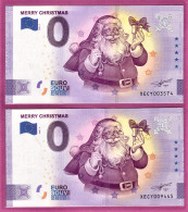 0-Euro XECY 2020-2 MERRY CHRISTMAS - FROHE WEIHNACHTEN Set NORMAL+ANNIVERSARY - Prove Private