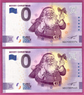 0-Euro XECY 2020-2 FROHE WEIHNACHTEN Set NORMAL+ANNIVERSARY - Private Proofs / Unofficial