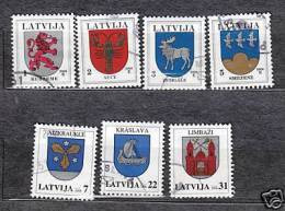 (!) 2006 LATVIA COAT OF ARMS  FULL YEAR SET 2006 USED STAMPS (O) - Letonia