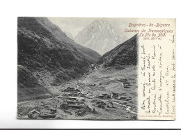 CPA DPT 65   BAGNERES DE BIGORRE ,, CABANES DE TRAMEZAIGUES, LE PIC DU MIDI  En 1903! - Bagneres De Bigorre