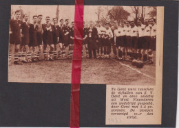 Voetbal Elftal SV Gent & Selectie West Vlaanderen - Orig. Knipsel Coupure Tijdschrift Magazine - 1933 - Non Classés