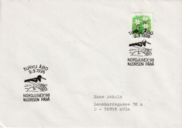 Finland 1996, Letter Sent To Germany, Stamped Bird Motive NORDJUNEX '96 - Briefe U. Dokumente