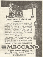 Esigete Il Vero MECCANO - Pubblicità Del 1930 - Old Advertising - Pubblicitari