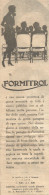 Il FORMITROL... - Pubblicità Del 1930 - Old Advertising - Pubblicitari