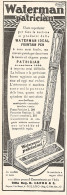 Penna A Serbatoio Waterman Patrician - Pubblicità Del 1930 - Vintage Ad - Reclame