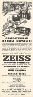 ZEISS - Grandissimi Regali Natalizi - Pubblicità Del 1930 - Vintage Advert - Advertising
