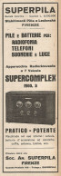 SUPERCOMPLEX Apparecchio Radioricevente A 7 Valvole - Pubblicità 1927 - Ad - Advertising