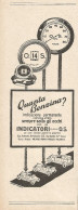 Indicatori Di Livello O.S. - Pubblicità Del 1927 - Vintage Advertising - Advertising