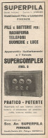 SUPERCOMPLEX Apparecchio Radioricevente A 7 Valvole - Pubblicità 1927 - Ad - Advertising