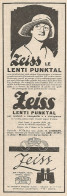 ZEISS - Le Lenti Punktal - Pubblicità Del 1927 - Vintage Advertising - Advertising