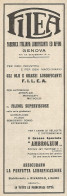Lubrificanti FILEA - Pubblicità Del 1925 - Vintage Advertising - Advertising
