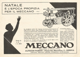 MECCANO - Locomotiva - Pubblicità Del 1932 - Old Advertising - Publicités