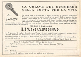 Metodo Parlato LINGUAPHONE - Pubblicità Del 1937 - Old Advertising - Publicités