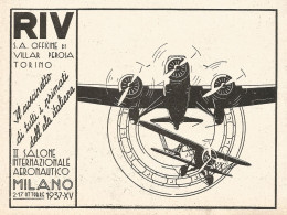 RIV I Cuscinetti Dei Primati Mondiali - Illustrazione - Pubblicità 1937 - Publicités