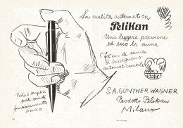 Matita Automatica PELIKAN - Pubblicità Del 1939 - Old Advertising - Reclame