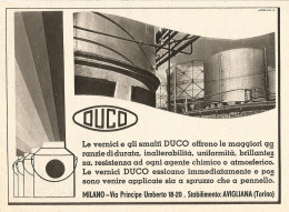 Vernici E Smalti DUCO - Pubblicità Del 1939 - Old Advertising - Publicités