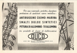 Antiruggine Cromo-Marina DUCO - Pubblicità Del 1939 - Old Advertising - Publicités