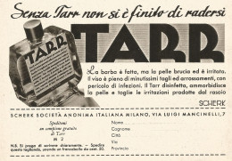 Senza TARR Non Si è Finito Di Radersi - Pubblicità Del 1939 - Old Advert - Advertising