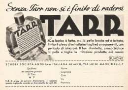 Senza TARR Non Si è Finito Di Radersi - Pubblicità Del 1939 - Old Advert - Reclame