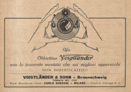 Obbiettivo Fotografico VOIGTLAENDER - Pubblicità Del 1939 - Old Advert - Reclame