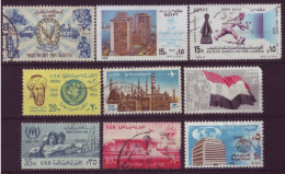 Afrique - Egypte - Commémoratifs - 9 Timbres Différents - 7356 - Other & Unclassified