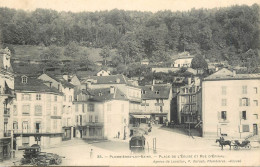 CPA France Plombieres Les Bains Place De L' Eglise Et Rue D' Epinal - Plombieres Les Bains