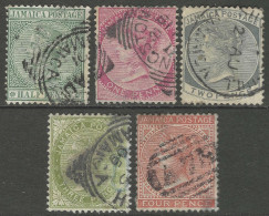 Jamaica. 1883-97 Queen Victoria. 6 Used Values To 4d. Crown CA W/M. SG 16a Etc. M5044 - Jamaica (...-1961)