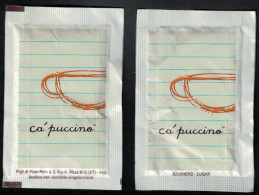 Italie Sachet Sucre Sugar Bag Capuccino Figli Di Pinin Pero White Blanc - Sucres