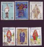 Afrique - Tunisie - Costumes - 6 Timbres Différents - 7359 - Tunisia (1956-...)
