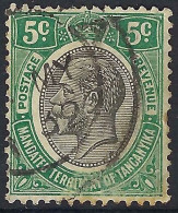 TANGANYIKA 1927 KGV 5c Black & Green SG93 FU - Tanganyika (...-1932)