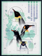 TAAF TERRES AUSTRALES ANTARTIQUES FRANCAISES FAUNA PINGUINI PINGOUINS PENGUINS MANCHOTS FGL FOUILLET SHEET  MNH/** - Ungebraucht