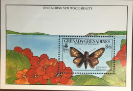 Grenada Grenadines 1990 New World Insects Butterflies Minisheet MNH - Sonstige & Ohne Zuordnung