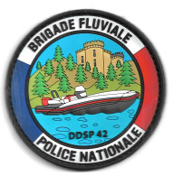 Ecusson PVC POLICE NATIONALE BRIGADE FLUVIALE LYON 69 - Politie & Rijkswacht