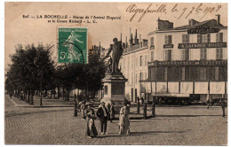 Charentes  Maritime , La Rochelle , Statue De L'amiral Duperré Et Le Cours Richard - La Rochelle