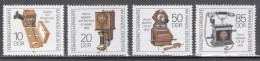 Germany Democratic Republic 1989 Set Of Stamps For Historical Telephones In Unmounted Mint - Ungebraucht