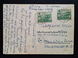 Sachsen 1946, Postkarte Osterwieck Mi 6 MeF Ost - Storia Postale