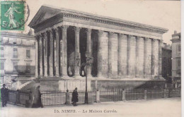 Nimes La Maison Carre Carte Postale Animee 1913 - Nîmes