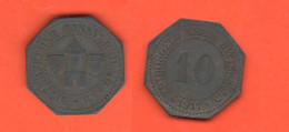 Notgeld German Germany 10 Pfenning 1917 Kriegsgeld / Gettoni / Tokens / Bitterfelder Bankverein Saxony - Monedas/ De Necesidad