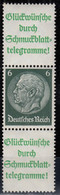 DR S 208.1, Postfrisch *, Hindenburg, 1939 - Se-Tenant