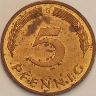 Germany Federal Republic - 5 Pfennig 1982 G, KM# 107 (#4598) - 5 Pfennig