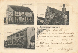 67 ALTDORF #FG57271 GRUSS AUS HOTEL MAIRIE ECOLE EGLISE - Other & Unclassified